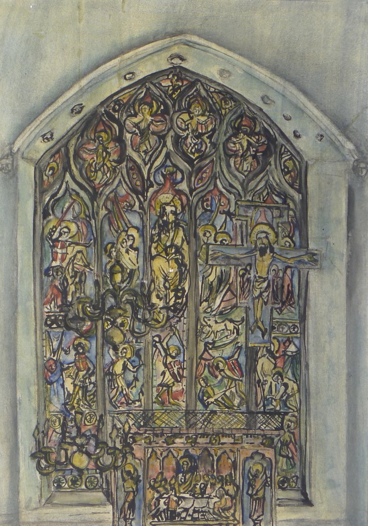 MICHAEL HOUSE STUDY watecolour, Indian ink on paper