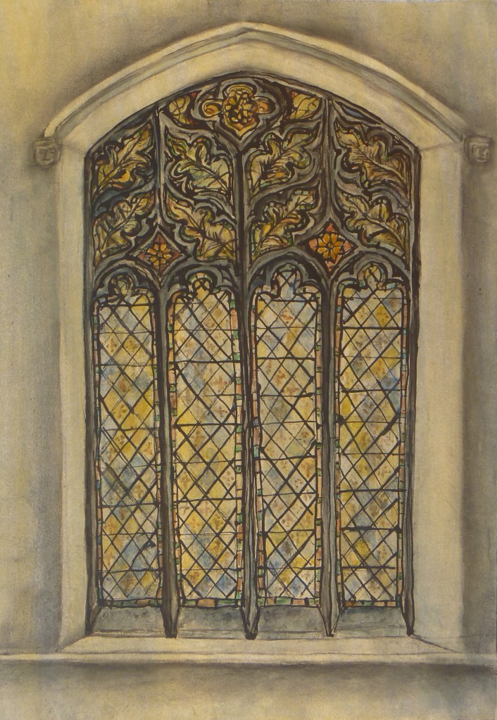 MICHAELHOUSE STUDY, WEST WINDOW watercolour & ink on paper 65 x 50 cm