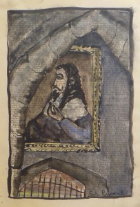 MICHAELHOUSE STUDY, CHARLES I watercolour, Indian ink on paper 23.5 x 16 cm