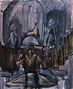 Westerkerk Organ (oil study)