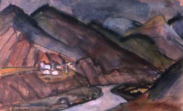 NORTHERN SPAIN watercolour  30 x 45 cm