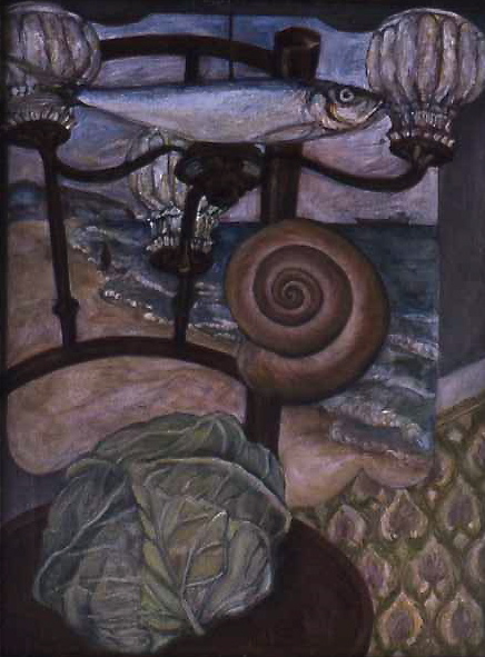 THOUGH GDANSK oil on canvas 65 x 55 cm