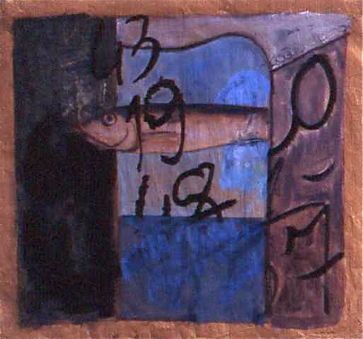 LIKE NUMBERS oil on paper 43 x 45 cm