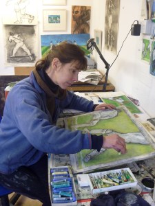 At work on cricket figures