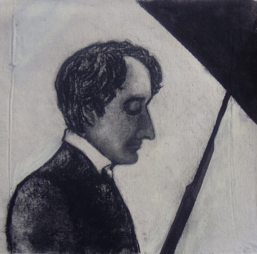 JEAN-EFFLAM BAVOUZET charcoal, Indian Ink on paper 35 x 36 cm