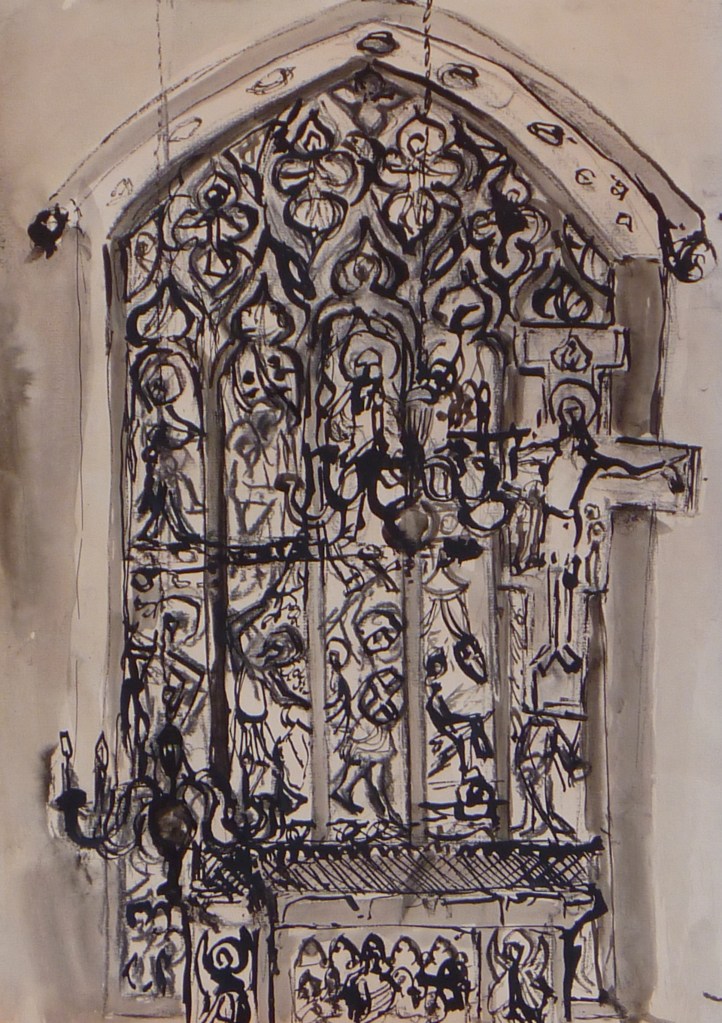 MICHAELHOUSE STUDY Indian ink on paper 42 x 29 cm