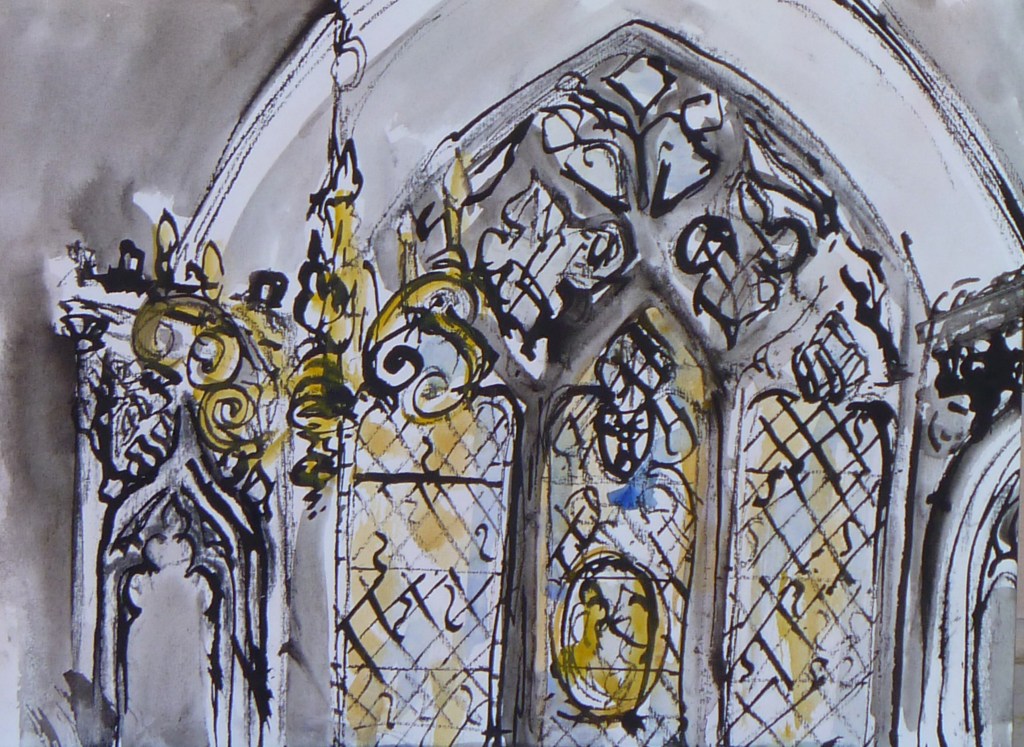 MICHAELHOUSE STUDY Indian ink, watercolour