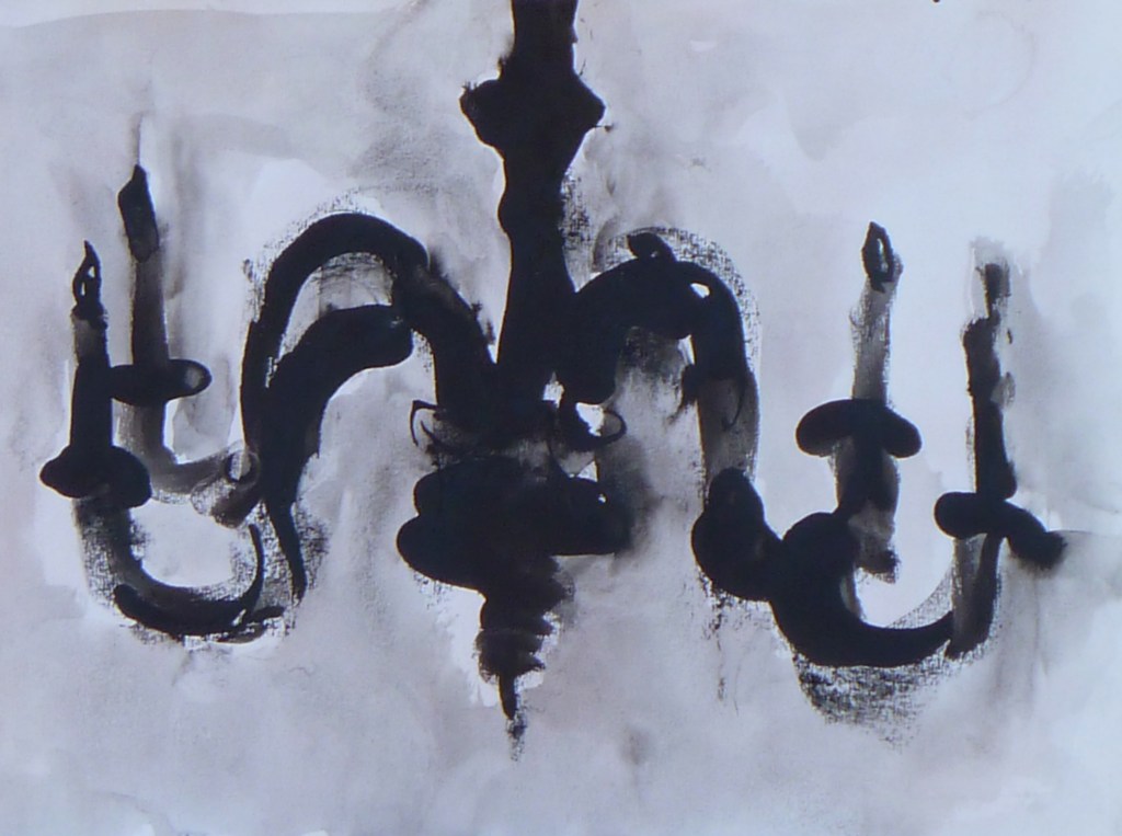 MICHAELHOUSE STUDY charcoal & Indian ink on paper